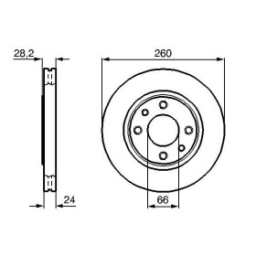 BOSCH Brzdový kotúč vetraný Ø260mm   0 986 478 830_thumb5