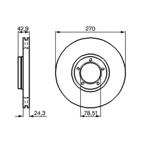 BOSCH Brzdový kotúč vetraný Ø270mm   0 986 478 166_thumb5