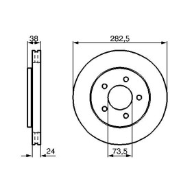 BOSCH Brzdový kotúč vetraný Ø282mm   0 986 478 983_thumb5