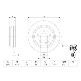 BOSCH Brzdový kotúč plny Ø296,2mm   0 986 479 138_thumb5