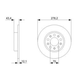 BOSCH Brzdový kotúč plny Ø278mm   0 986 479 292_thumb5