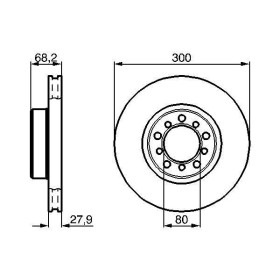 BOSCH Brzdový kotúč vetraný Ø300mm   0 986 478 197_thumb5