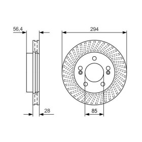 BOSCH Brzdový kotúč vetraný Ø294mm   0 986 479 D32_thumb5