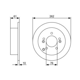 BOSCH Brzdový kotúč plny Ø262mm   0 986 479 C03_thumb5