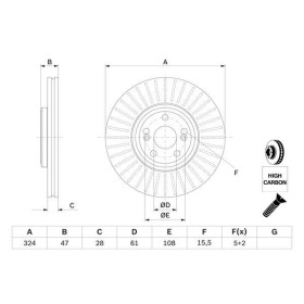 BOSCH Brzdový kotúč vetraný Ø324mm   0 986 479 565_thumb5