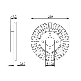 BOSCH Brzdový kotúč vetraný Ø260mm   0 986 479 090_thumb5