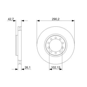 BOSCH Brzdový kotúč , High Carbon  0 986 479 342_thumb5