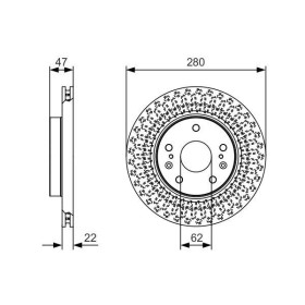 BOSCH Brzdový kotúč vetraný Ø280mm   0 986 479 C40_thumb5