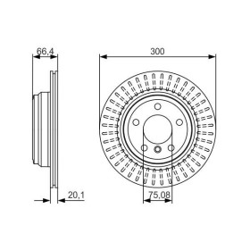 BOSCH Brzdový kotúč vetraný Ø300mm   0 986 479 045_thumb5