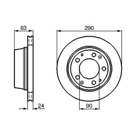 BOSCH Brzdový kotúč vetraný Ø290mm   0 986 478 310_thumb3