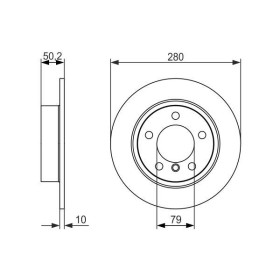 BOSCH Brzdový kotúč plny Ø280mm   0 986 479 728_thumb5