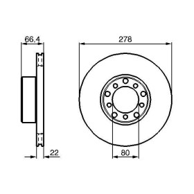 BOSCH Brzdový kotúč vetraný Ø278mm   0 986 478 060_thumb5