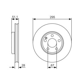 BOSCH Brzdový kotúč vetraný Ø295mm   0 986 479 A01_thumb5