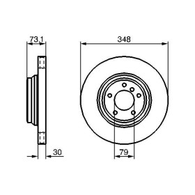 BOSCH Brzdový kotúč vetraný Ø348mm   0 986 479 265_thumb5