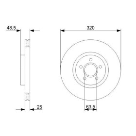 BOSCH Brzdový kotúč vetraný Ø320mm   0 986 479 310_thumb5