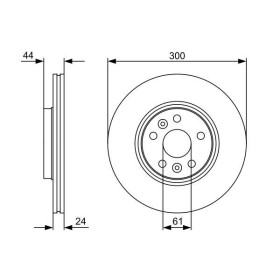 BOSCH Brzdový kotúč vetraný Ø300mm   0 986 479 554_thumb5