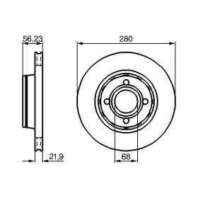 BOSCH Brzdový kotúč vetraný Ø280mm   0 986 478 128_thumb5