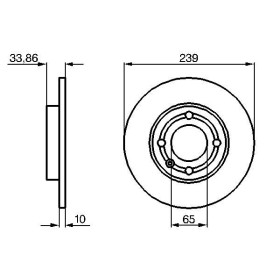 BOSCH Brzdový kotúč plny Ø239mm   0 986 478 620_thumb5