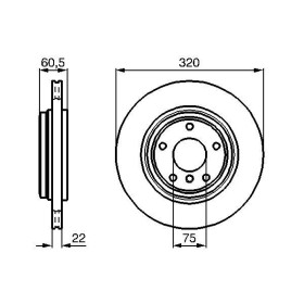 BOSCH Brzdový kotúč vetraný Ø320mm   0 986 478 975_thumb5