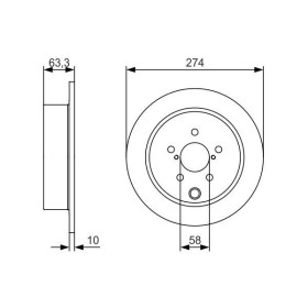 BOSCH Brzdový kotúč plny Ø274mm   0 986 479 634_thumb5