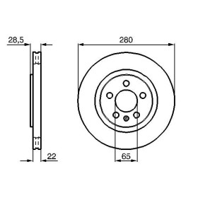 BOSCH Brzdový kotúč vetraný Ø280mm   0 986 478 542_thumb5