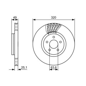 BOSCH Brzdový kotúč vetraný Ø320mm   0 986 479 660_thumb5