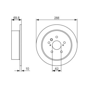 BOSCH Brzdový kotúč plny Ø288mm   0 986 479 614_thumb5