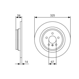 BOSCH Brzdový kotúč plny Ø325mm   0 986 479 D10_thumb5