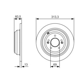 BOSCH Brzdový kotúč plny Ø314,3mm   0 986 479 C27_thumb5