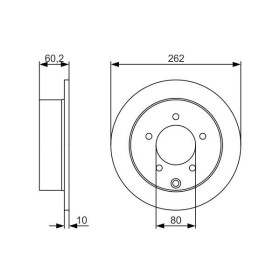 BOSCH Brzdový kotúč plny Ø262mm   0 986 479 A41_thumb5