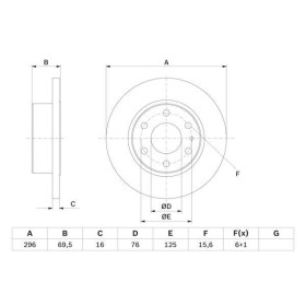 BOSCH Brzdový kotúč plny Ø296mm   0 986 479 638_thumb5