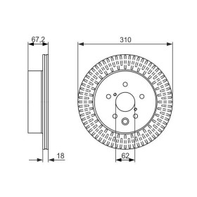 BOSCH Brzdový kotúč vetraný Ø310mm   0 986 479 615_thumb5