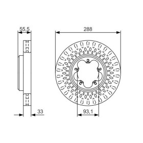 BOSCH Brzdový kotúč vetraný Ø288mm   0 986 479 A49_thumb5