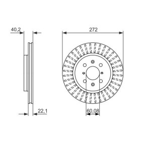 BOSCH Brzdový kotúč vetraný Ø271.9mm   0 986 479 789_thumb5