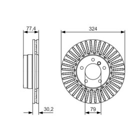 BOSCH Brzdový kotúč vetraný Ø324mm   0 986 479 D39_thumb5