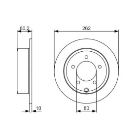 BOSCH Brzdový kotúč plny Ø262mm   0 986 479 A39_thumb5