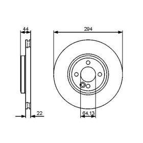 BOSCH Brzdový kotúč vetraný Ø294mm   0 986 479 438_thumb5