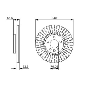 BOSCH Brzdový kotúč vetraný Ø340mm   0 986 479 546_thumb5