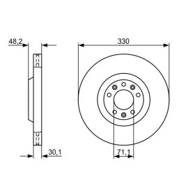 BOSCH Brzdový kotúč vetraný Ø330mm   0 986 479 192_thumb5