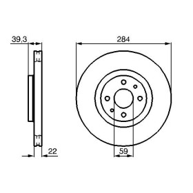 BOSCH Brzdový kotúč vetraný Ø284mm   0 986 478 786_thumb5