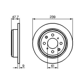 BOSCH Brzdový kotúč plny Ø239mm   0 986 479 101_thumb5