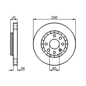 BOSCH Brzdový kotúč vetraný Ø255.9mm   0 986 478 327_thumb5