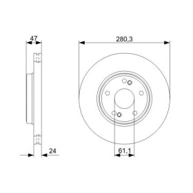 BOSCH Brzdový kotúč vetraný Ø280mm   0 986 479 743_thumb5