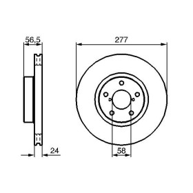 BOSCH Brzdový kotúč vetraný Ø277mm   0 986 479 147_thumb5