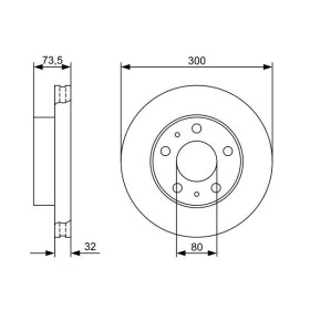 BOSCH Brzdový kotúč vetraný Ø300mm   0 986 479 315_thumb5