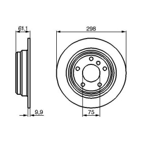 BOSCH Brzdový kotúč plny Ø298mm   0 986 478 425_thumb5