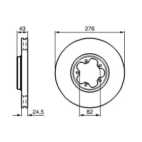 BOSCH Brzdový kotúč vetraný Ø276mm   0 986 479 B28_thumb5