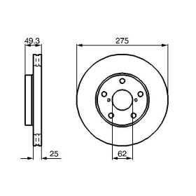 BOSCH Brzdový kotúč vetraný Ø275mm   0 986 479 111_thumb5