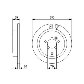 BOSCH Brzdový kotúč vetraný Ø350mm   0 986 479 492_thumb5