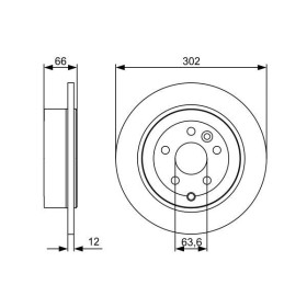 BOSCH Brzdový kotúč plny Ø302mm   0 986 479 518_thumb5